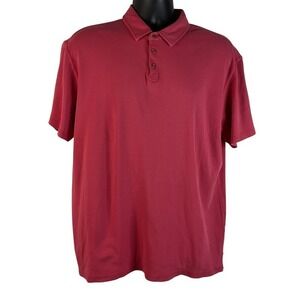 Tori Richard Honolulu Polo Shirt Men's XL Pink Short Sleeve 3 Button Golf Casual